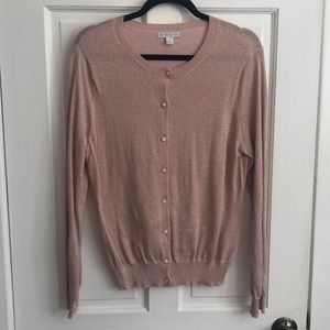 Rose gold NY&Co cardigan